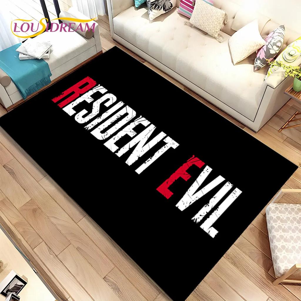 Covor 3D R-Resident Evil Games pentru jucători, covor pentru sufragerie, dormitor, canapea, covoraș, decorare, covorașa anti-alunecare pentru copii