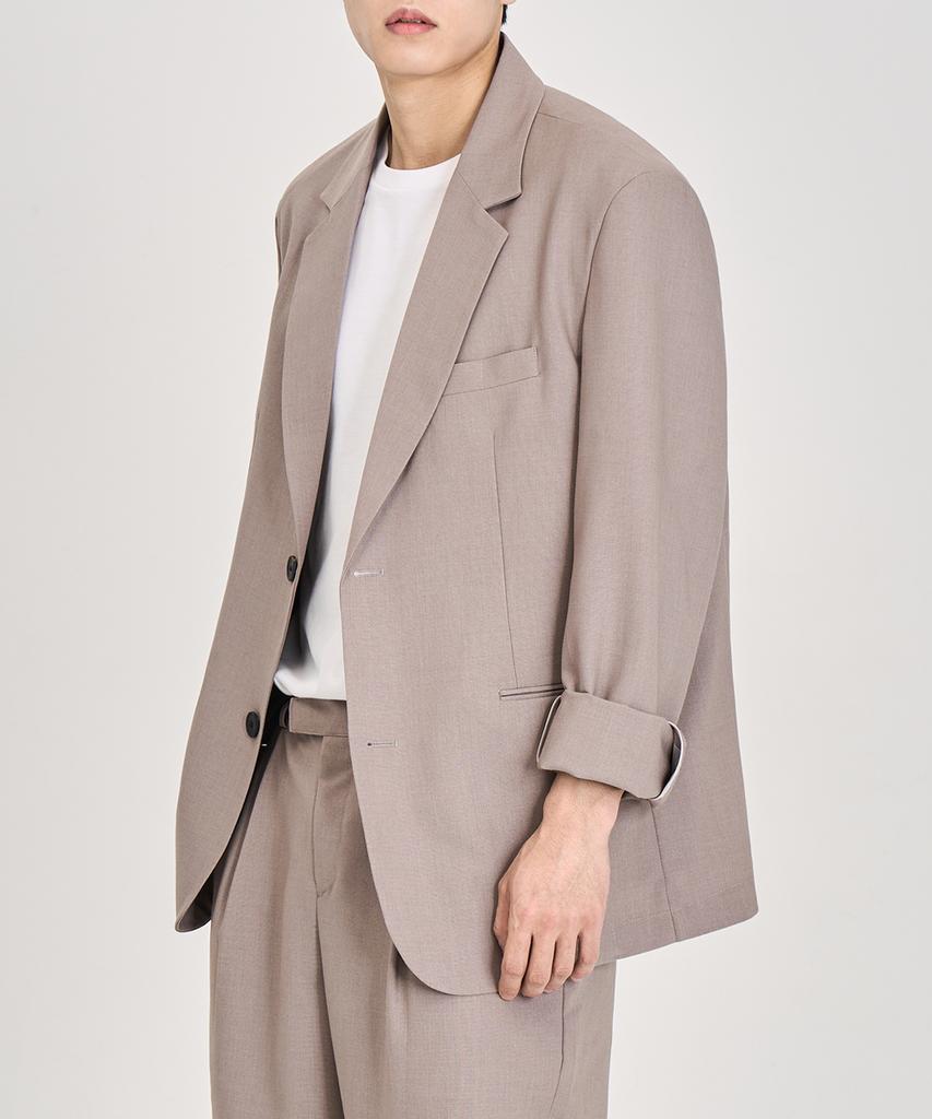 Prairie Airflow Loose Fit Blazer (Beige)