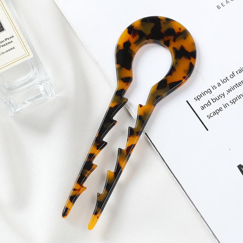 European & American Fashion Acetate U-Shaped Non-Slip Hairpin