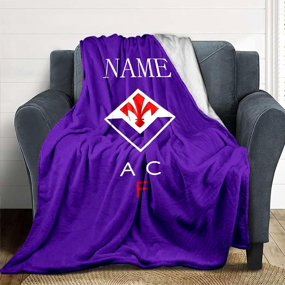 Custom Name Bochum Football Crest Blanket for Couch & Bed, Plush Cozy Fuzzy Blanket Super Soft & Warm Blankets for Fall and Winter. 0908232