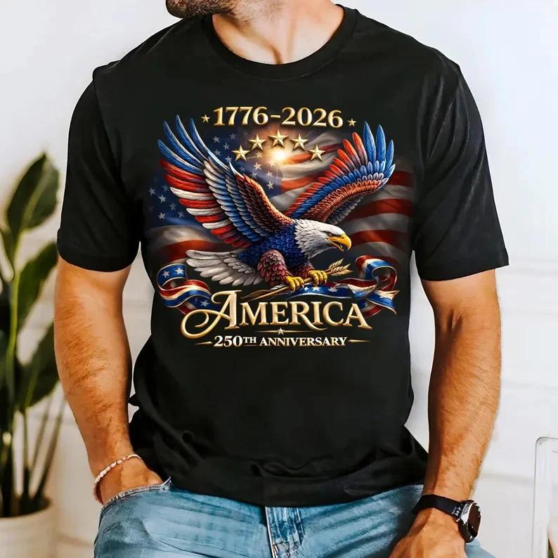 America 250th Anniversary Shirt, 1776–2026 Patriotic Eagle Tee