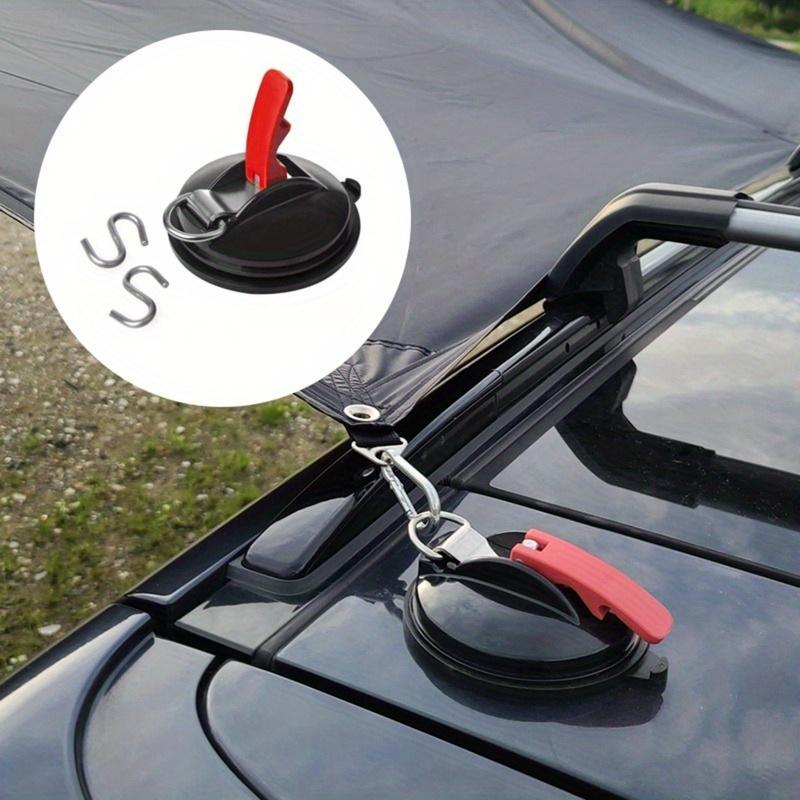 1pc PVC Outdoor Camping Canopy Suction Cup Set with Strong S Hook, Multifunctional Car Window Suction Cup for Rear Curtain Fixation