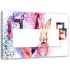 Canvas Print, Colourful Rabbit Abstract for Baby