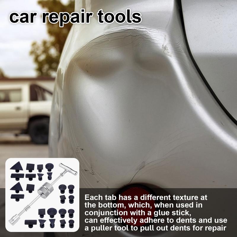 Car Dent Puller Kit 25pcs Professional Dent Removal Kit For Cars Car Dent Remover Professional Car Dent Repair Kit Powerful