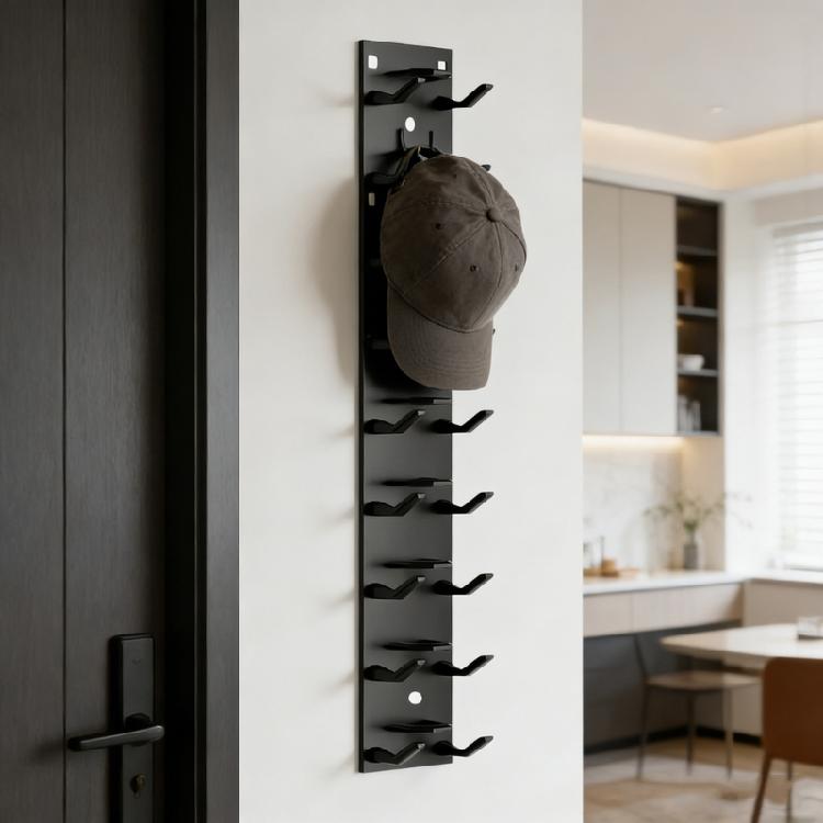 Flexible Hat Organizer Rack for Baseball Caps ABS Materials Adjustable Spacing Easy Setups Hanger for Home Use