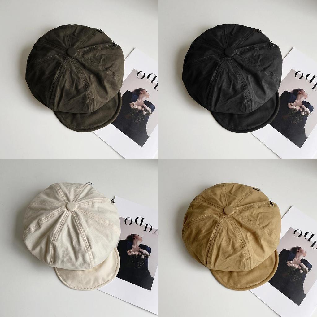 Retro Cotton Octagonal Hat With Wide Brim For Casual And Stylish Women