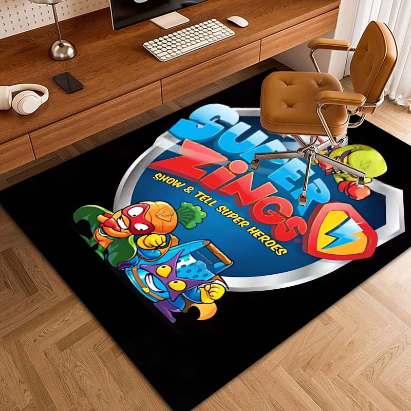 CustomizableCute Cartoon Super Zings Printed Non-slip Mat Yoga Mat Door Photography Props Kitchen Mat Area Birthday Gift
