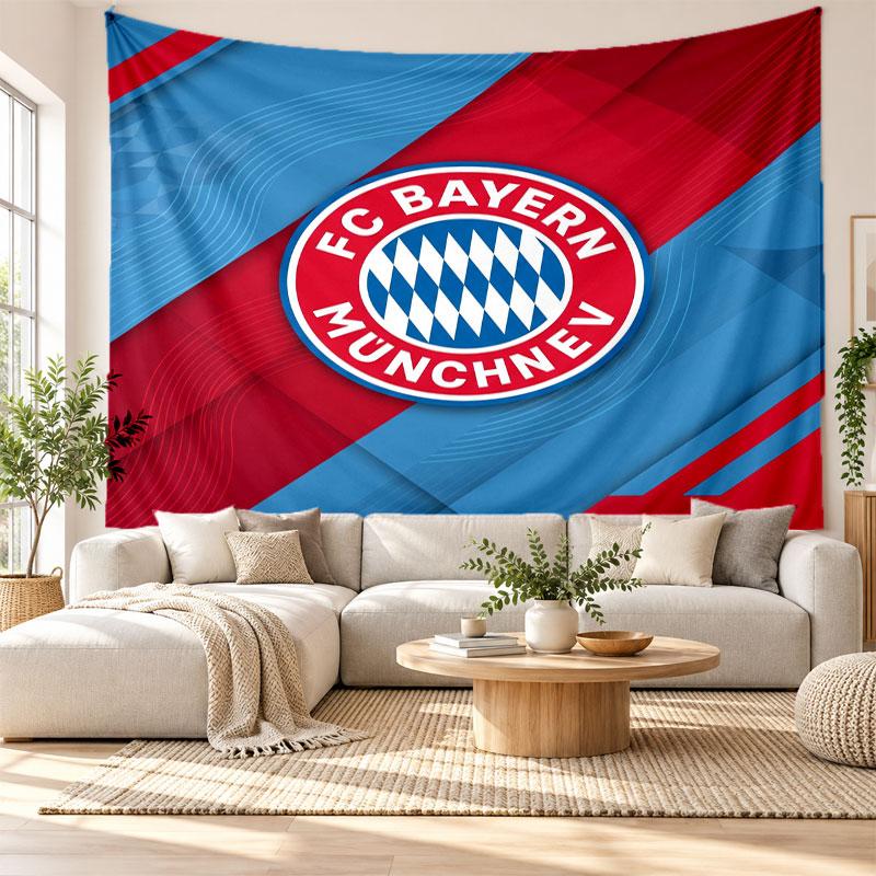 Gobelin ścienny Bayern Monachium, Miękki materiał do zawieszenia na ścianie, Dekoracyjne tło do sypialni, Dekoracja ścienna do domu