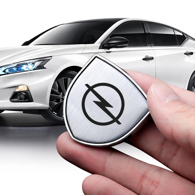 1 Stuks 3D Metaal Auto Deur Schild Embleem Badge Auto Carrosserie Sticker Voor Opel Astra H G J Insignia Mokka Zafira Corsa Vectra B C D