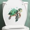 Toiletsticker Verwijderbaar Zelfklevend Waterdicht PVC Woonkamer Badkamer Muurkunst Dierentoiletdeksel Decoratie