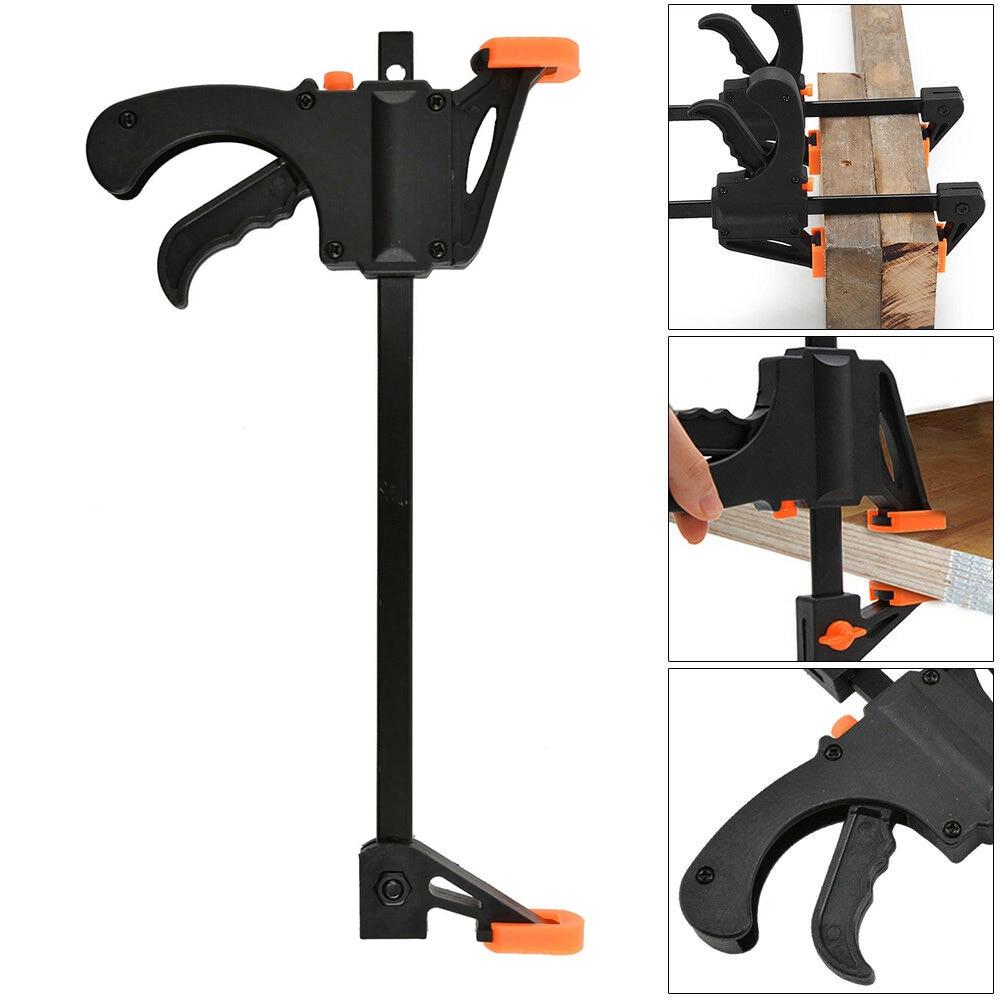 5 st Woodworking Work Bar F Clamp Clip Set Hard Quick Ratchet Loss Clip DIY Snickeri Handverktyg Gadget Träbearbetning Clamp