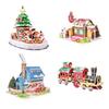 Christmas Puzzle Craft Kits For Kids Handmade Paper Ornament Family Activity Project Educational Ornament