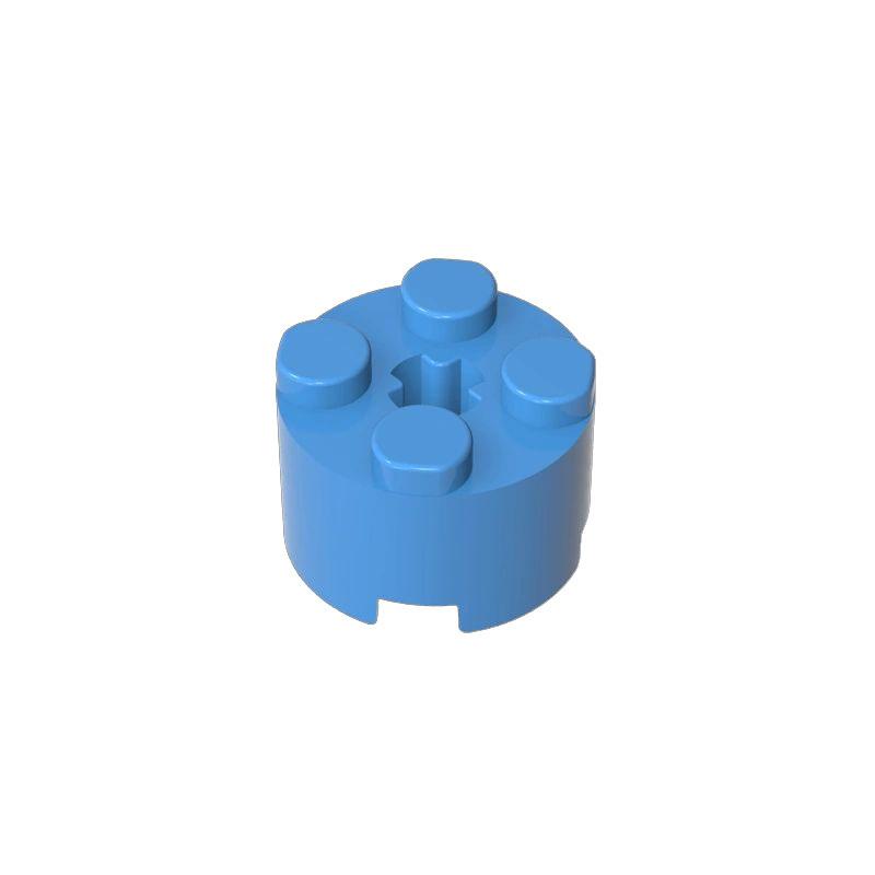 10pcs 6143 Building Blocks Bricks Thick Figures Block Cylinder Round 2 X 2 With Axle Hole Creative Size Compatible With 3941