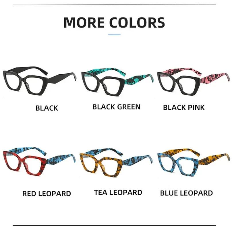 Fashion Cat Eye Presbyopia Eyeglasses Luxury Finished Optical Prescription Reading Glasses for Women Men's Hyperopia Eyewear
