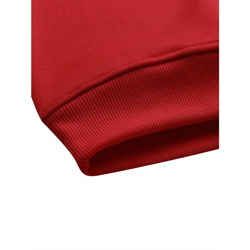 Girls' Round Neck Sweatshirt with A Pattern