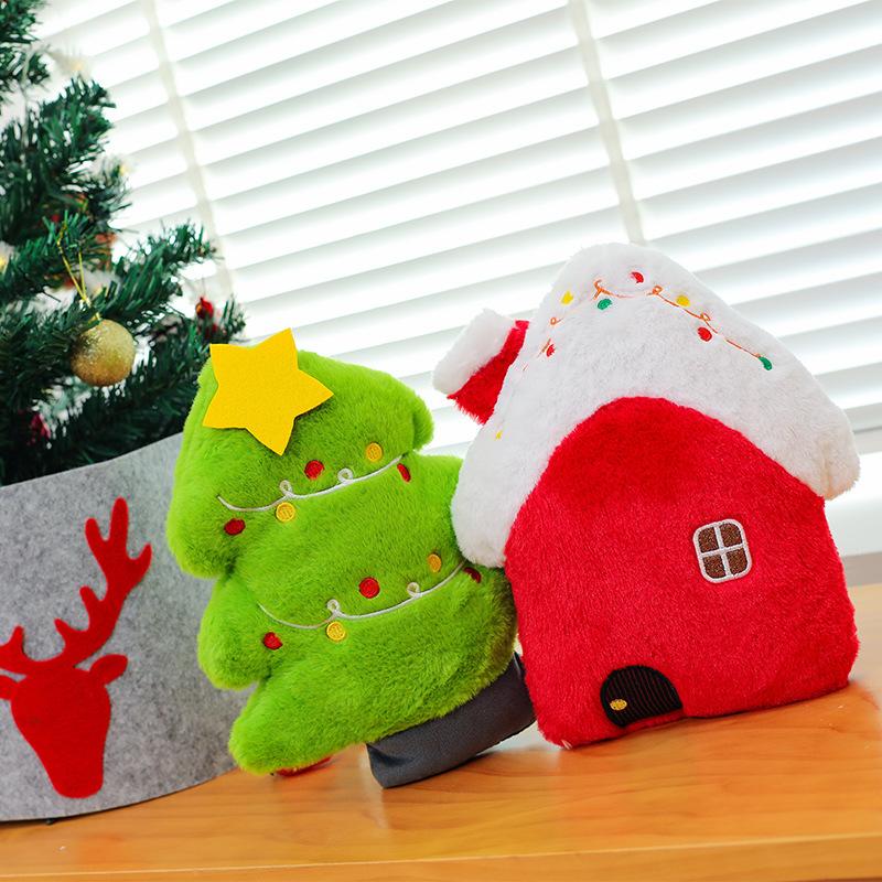 Grensoverschrijdende Kerstserie knuffel rendierpop activiteit sneeuwpoppop gooien vakantiedecoraties