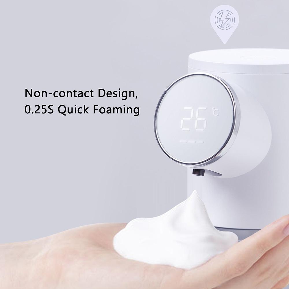 Auto Soap Dispenser Touchless 320ML Capacity Temperature Display Dense Foam Hands Washing Machine 1500mAh Rechargeable Automatic Soap Dispensers