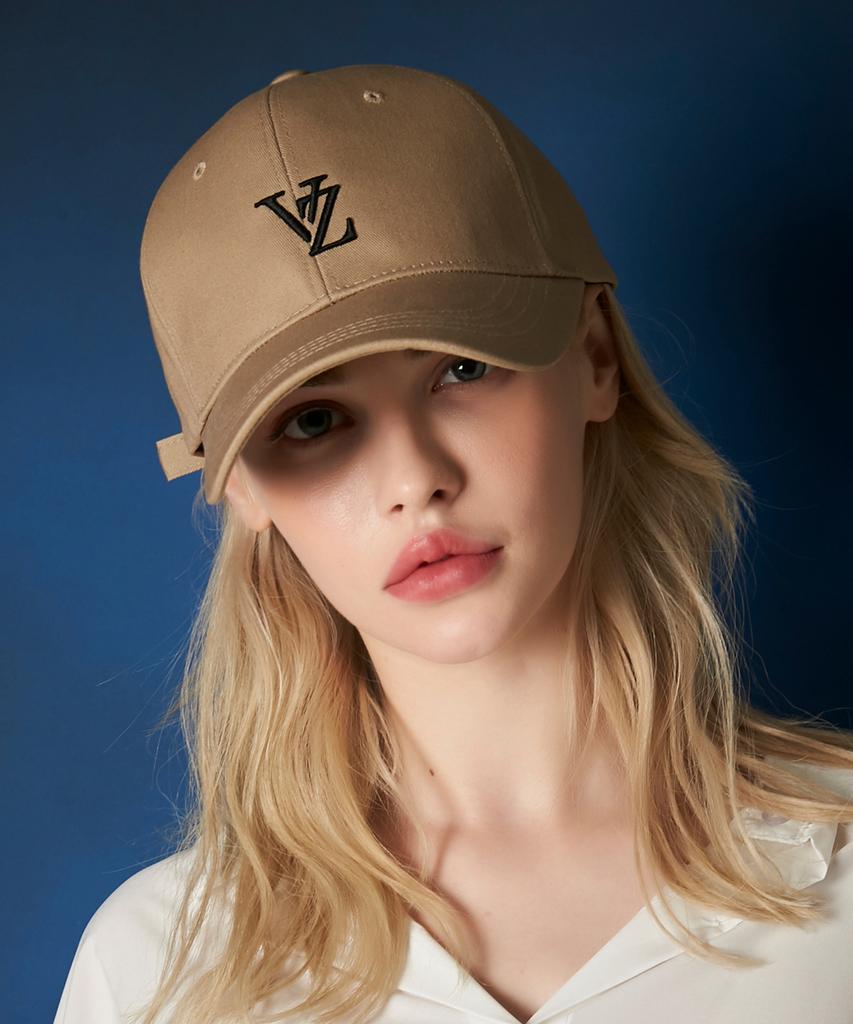 Bajal [Unisex] 3D Monogram Logó Túlméretezett Baseball sapka Bézs