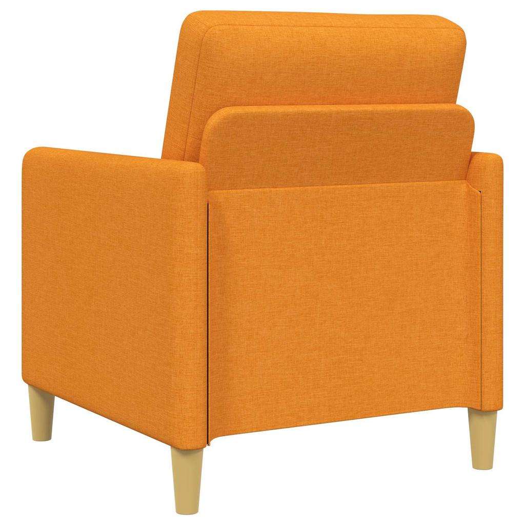 2 Piece Storage Sofa Set Dark Yellow Polyester