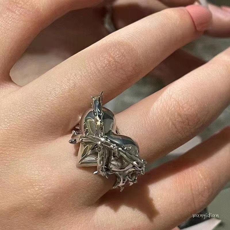 New Sliver Color Cubic Zirconia Snake Ring for Women Open Adjustable CZ Finger Rings Party Wedding Statement Jewelry