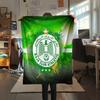 Raja Club Athletic,pattern Flannel Blanket, High Quality Comfortable for All Seasons, Home Decor, Warmth and Comfort, Perfect for Gifts.