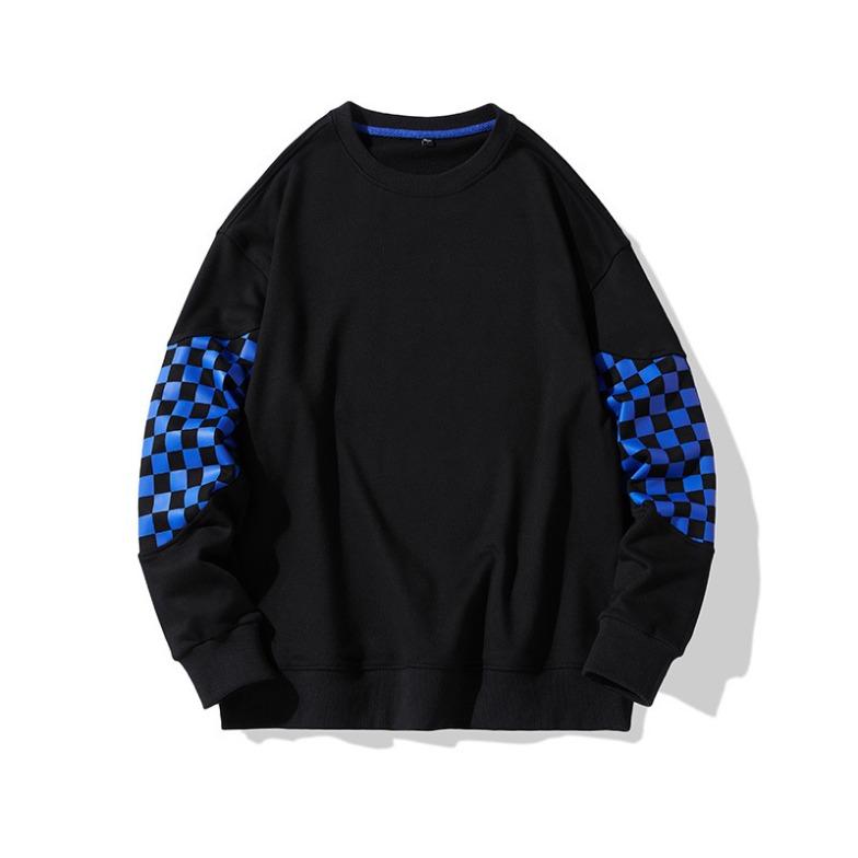 Men's Sweatshirt Spring and Autumn Casual Round Neck Pullover Men's Off-shoulder Sweatshirt Suitable for Secondary Development 320g