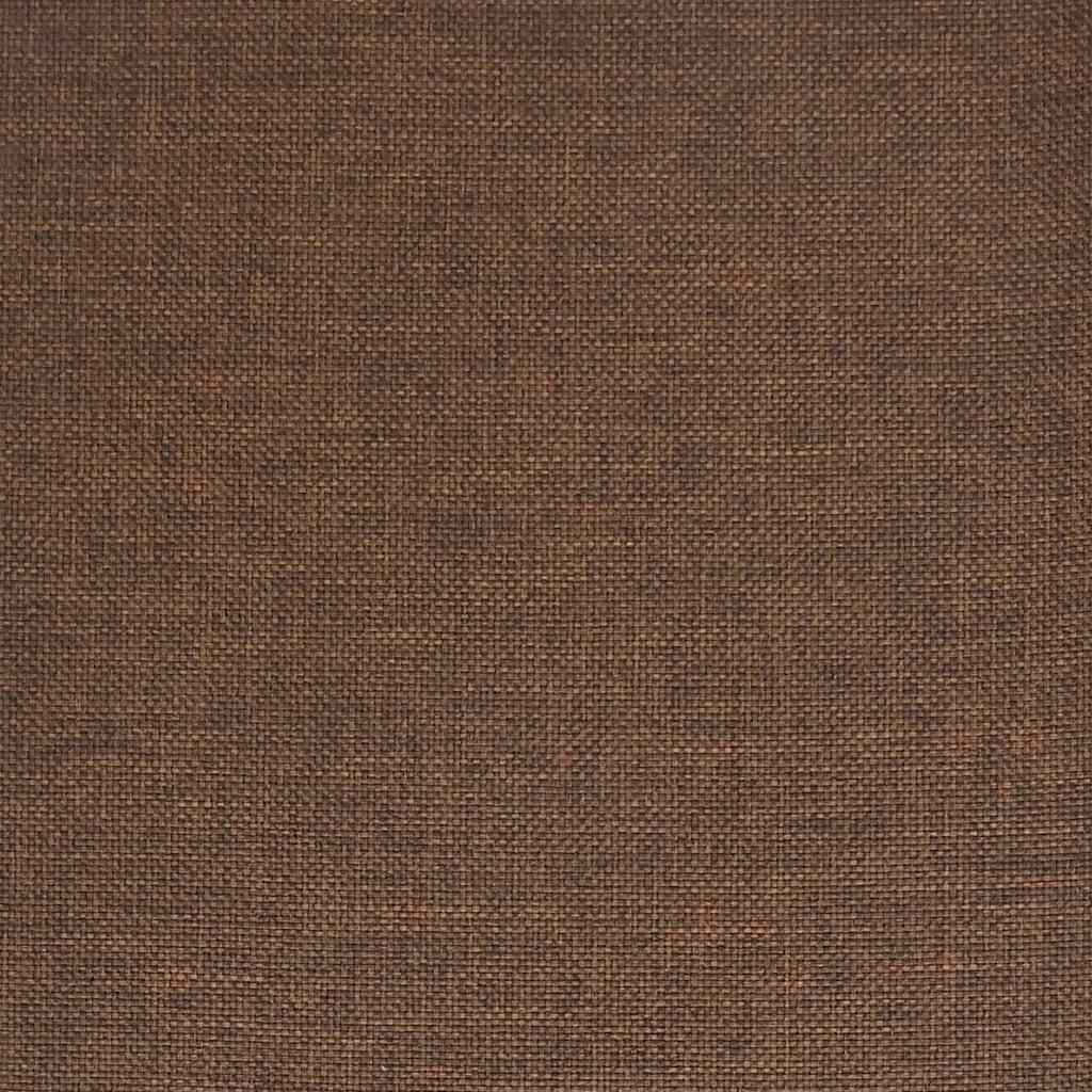 Bar Stool Set of 2 Brown Fabric