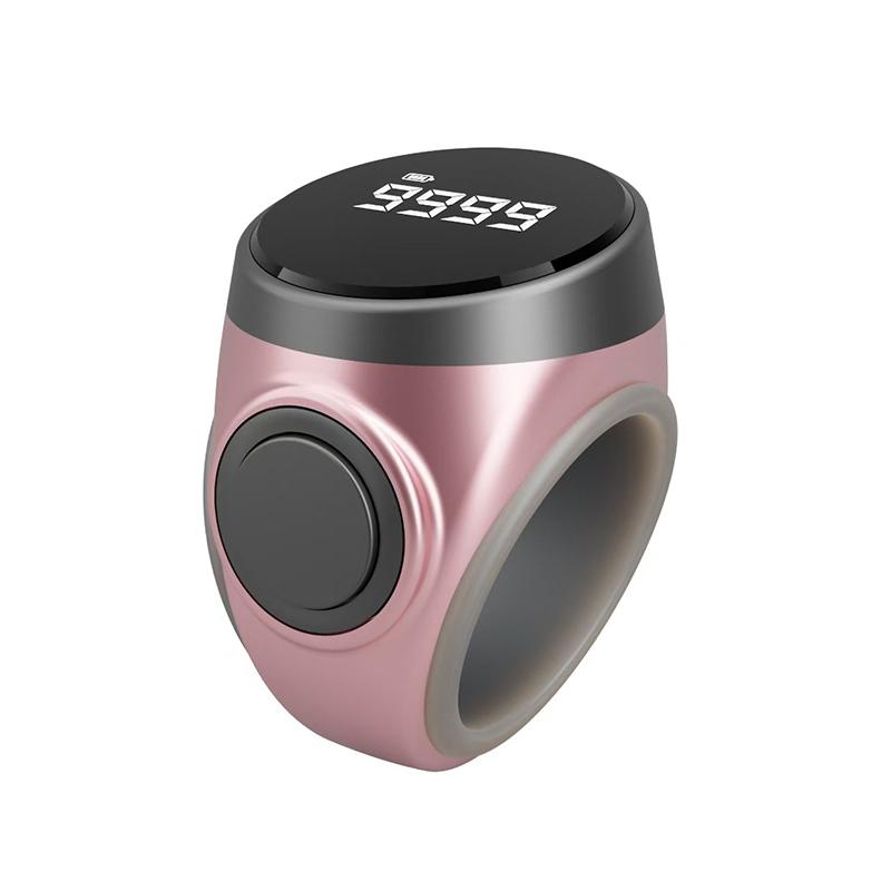 Smart Tasbih Zählwerk Digitaler Elektronischer Fingerringzähler Muslime Tasbeeh Zikr Ring Gebetszeit Vibrationserinnerung