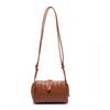 Woven Leather Crossbody Bag Women Small Pillow Shape Shoulder With Phone Pocket