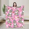 Thumper Bambi Blanket Cartoon Xmas Flannel Funny Breathable Throw Blankets for Home Summer,