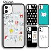 Krajews Dentist Dental Hygienist Tooth Phone Case Cover For iPhone 17 Air 16 15 14 Plus 12 Pro Max Coque Fundas