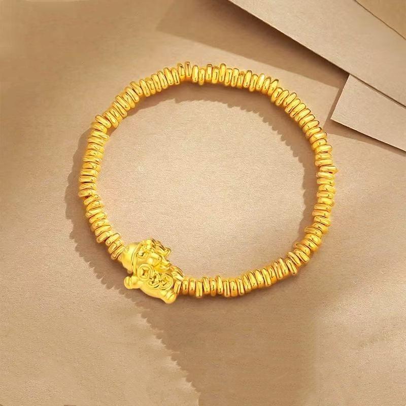 Immediately Have Money, Natal Year Bracelet, Women'S New Chinese High-End Small Broken Gold, Broken Safety Bracelet.