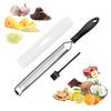 Liroyal Cheese Set of Stainless for Grating and with Protective Dishwasher Safe Grater, 2, Steel, Ginger, Radish, Lemon, Chocolate, Vegetables,