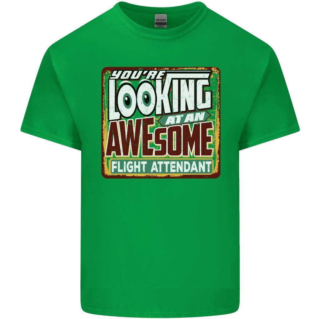 Looking at an Awesome Flight Attendant Unisexs Light Cotton TShirt