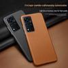 Honor V40/V30Pro/V20 Genuine Leather Half-Cover Case with Litchi Pattern