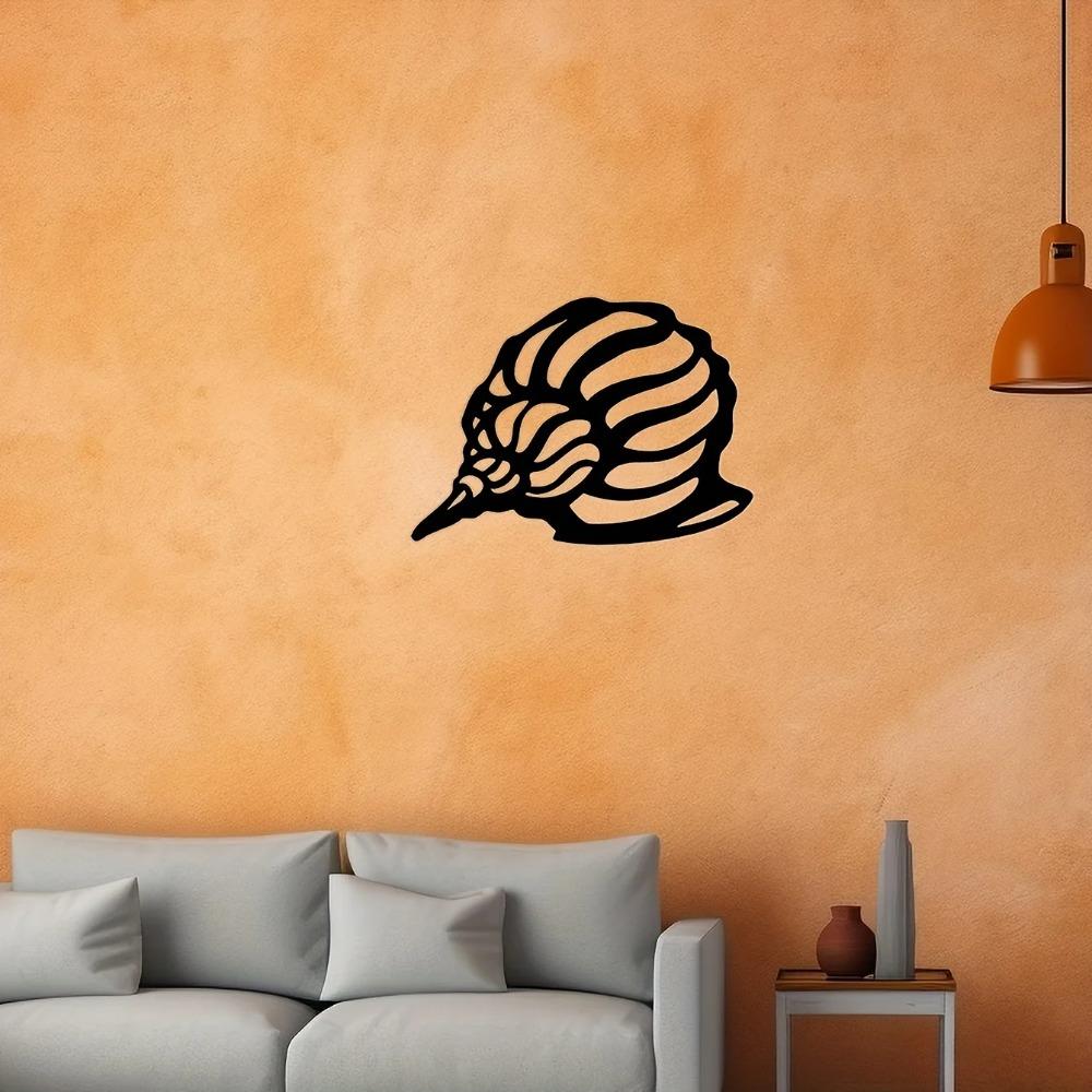 Seashell Metal Wall Art - Elegant Wall Sticker for Living Room, Outdoor, and Bedroom Decor | Stylish Metal Wall Hanging for Home
