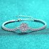Zonnebloem Armband Eén Karaat Luxe High-End Armband S925 Sterling Zilver Moissaniet Sieraden.