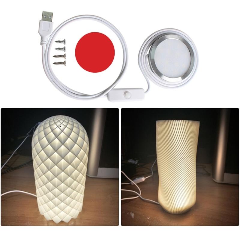 3D Printers Part LED Light Lighting Strips LED Lamp Marble Track Model Set Nightlight Models 3D Print Accessories