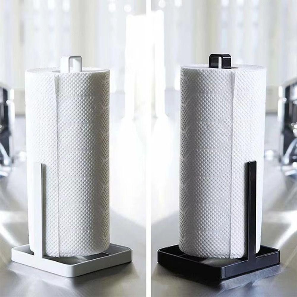 Non Slip Roll Paper Towel Holder Vertical Face Towel Rack Minimalist Design Napkins Stand  Home