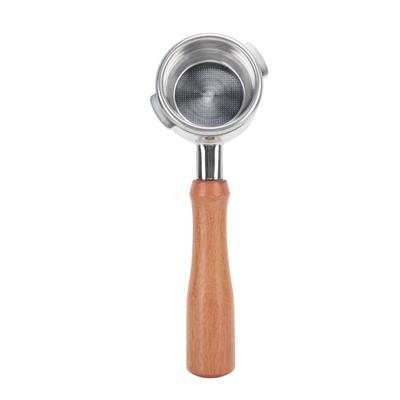 58mm Portafilter Bottomless 2 Ears Detachable Solid Wood and Stainless Steel Coffee Machine