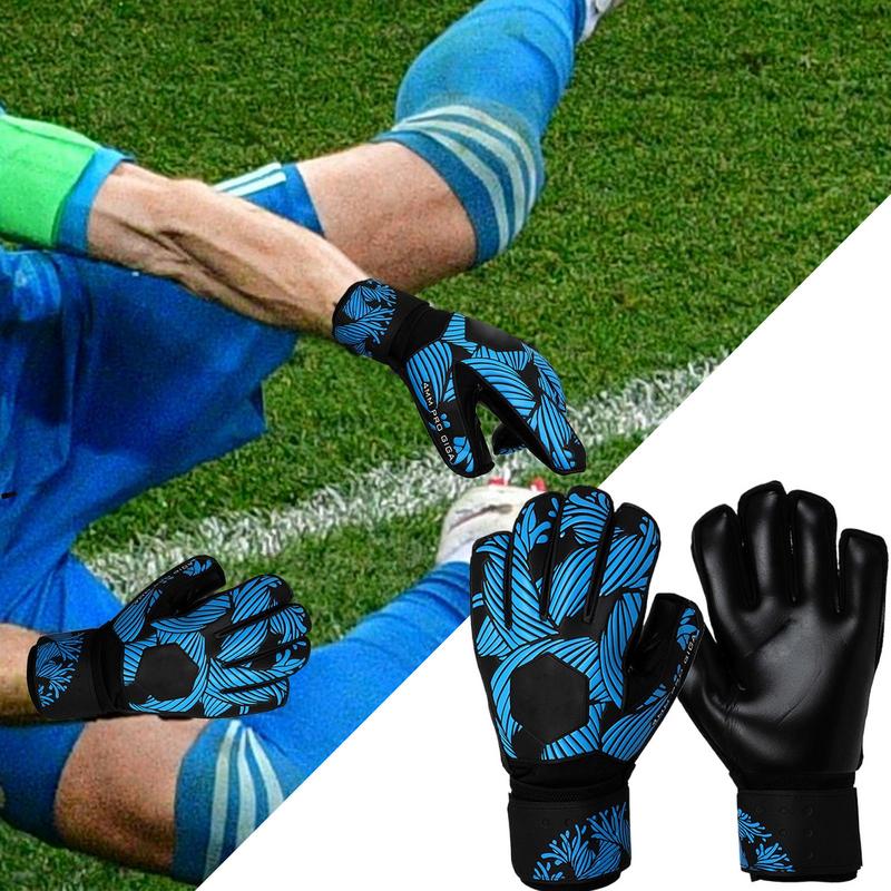 Goalkeeper Gloves High Grip Soccer Gloves Breathable Adjustable Athletic Gloves Competition Protective Gear For Teens Kids