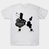 Men Black Print T-shirt Oy With The Poodles Already No-Cut Transfer Paper Print Cotton Tshirt