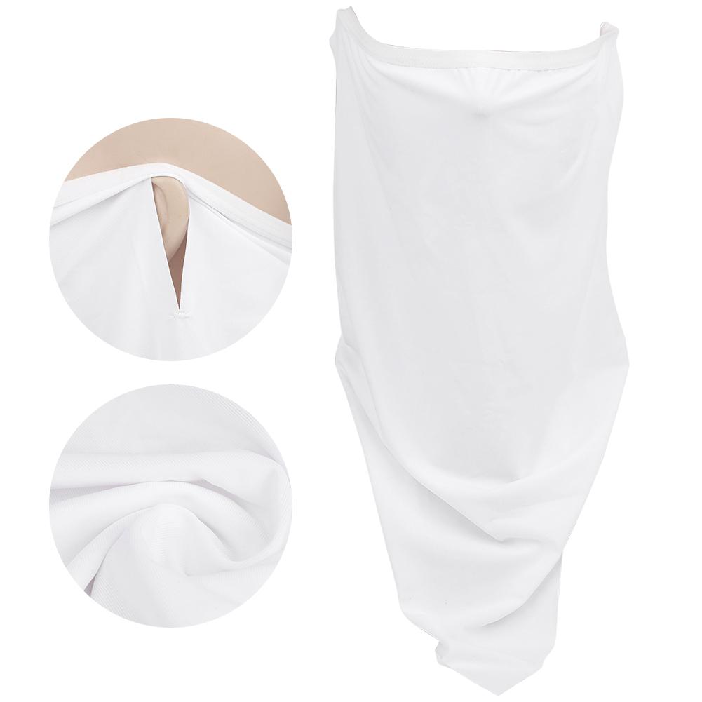 Summer Unisex Seamless Ice Silk Sunscreen Triangular Bandage Moisture Absorption Sweat Releasing Face Shield Hanging