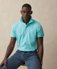 BROOKS BROTHERS Cotton Pique Solid Short Sleeve Polo (Blue) (Bbntmf9578Mfm)