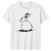Rabbit Drawing Sketch Mens T-Shirt Womens Tee Animal Graphic Unisex Top