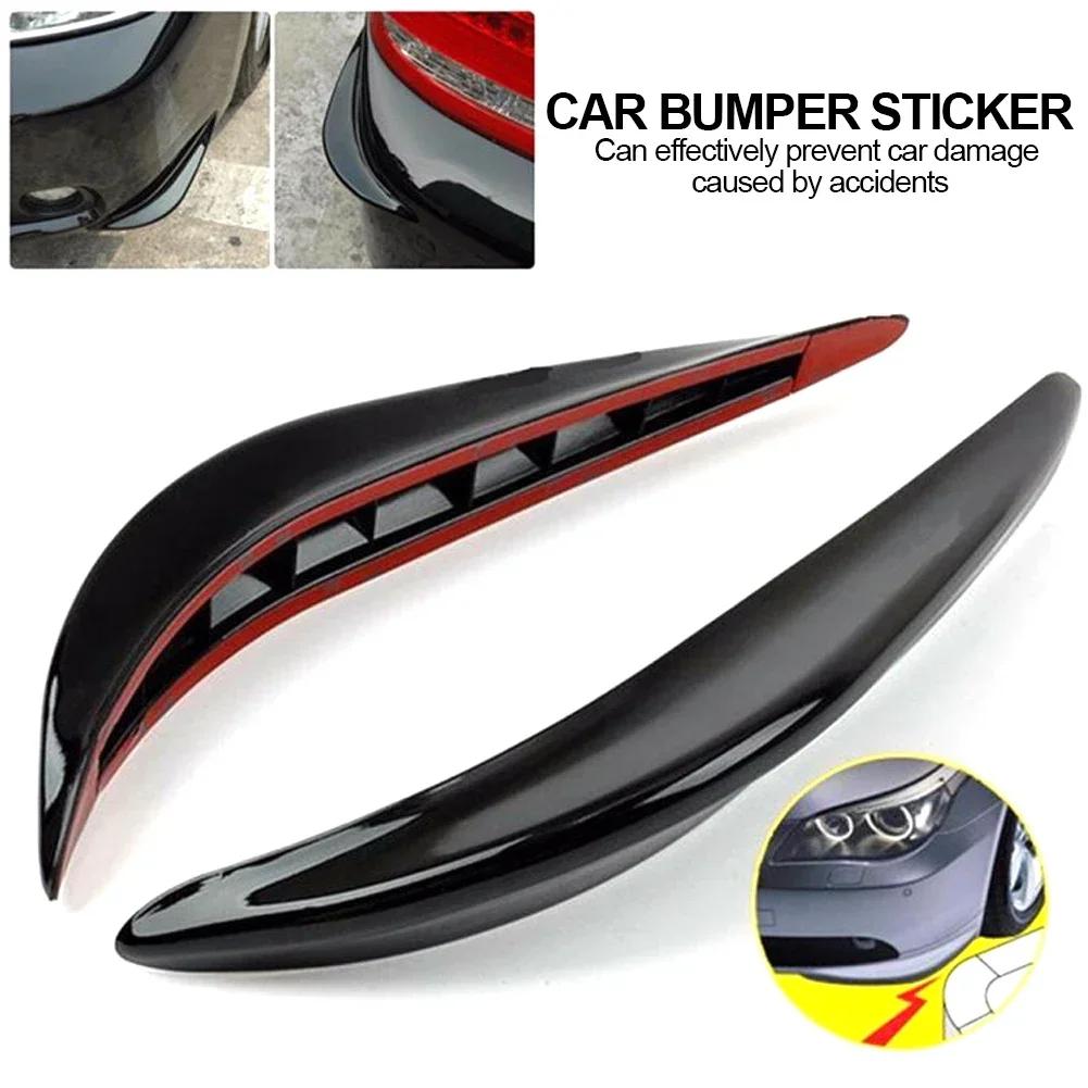2 STÜCKE Universal Gummi Auto Stoßstange Ecke Schutz Aufkleber Bogenförmigen Wachen Puffer Trim Molding Anti-Kratz Schutz Streifen