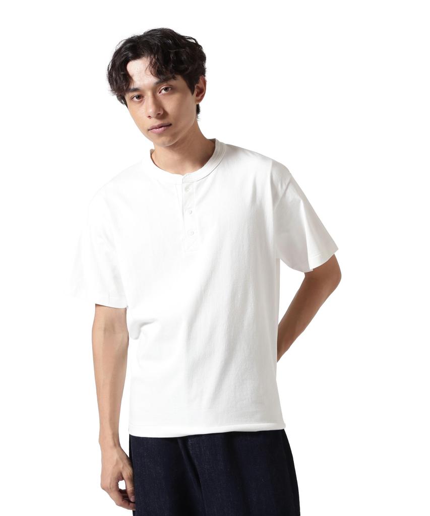 AVIREX HENLY NECK PACK T-SHIRT men's short sleeve t-shirt 2XL white 783-5934019
