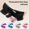 Plantar Fasciitis Night Splint Adjustable Dorsiflexion Foot Brace with 3 Straps & Memory Foam Relief Bilateral Foot Brace for Heel Pain & Achilles