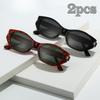 2pcs Stylish Vintage Cat-Eye Eyewear for Elegant Ladies Lightweight & Comfortable Ideal for Daily Use and Fashion Decoration