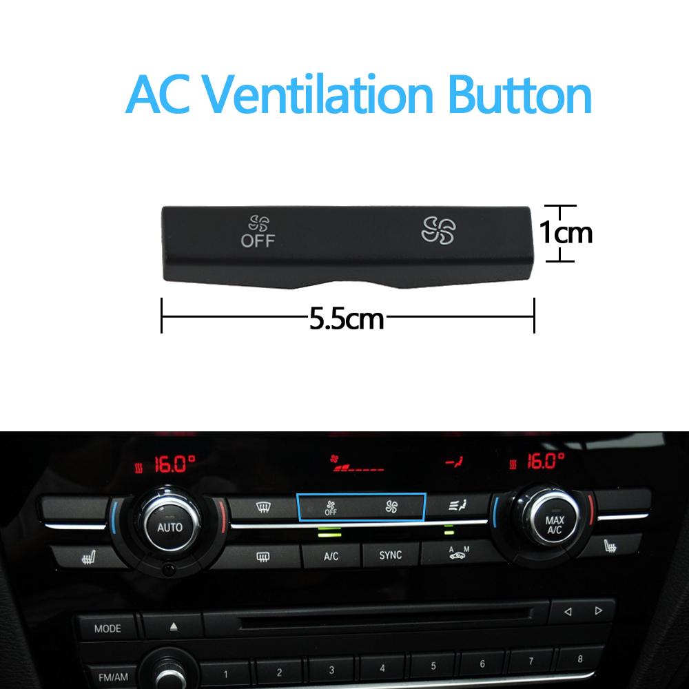 Dashboard Air Conditioning AC Button Venlitation Key Cap Repair Kit Replacement For BMW X3 F25 2014-2017 X4 F26 2013-2018